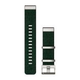 Garmin QUICKFIT Nylon-Armband – Dunkelgruen mit Teilen aus Edelstahl für S60/S62