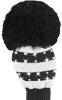 Daphne Sparkle Driver Schwarz-Weiß Streifen Headcover