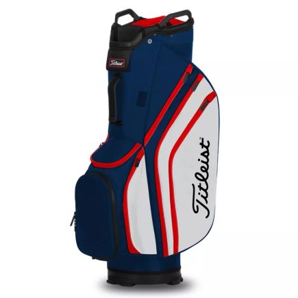 Titleist Lightweight 14 Cartbag Marine-Weiss-Rot