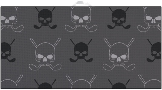 DEVANT  Grey Skulls Towel