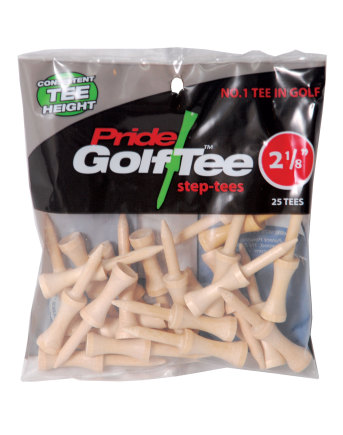 Golf Pride Pride Golf Wood Tee Step-Tees 2 1/8 Golf Pride Pride Golf Wood Tee Step-Tees 2 1/8