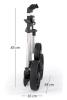 Flat Cat Push 3-Rad Trolley Silber