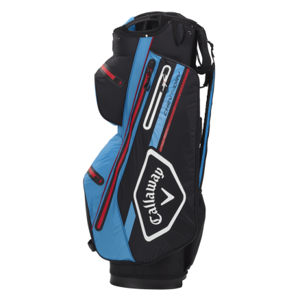 Callaway Chev Dry 14 Cartbag Schwarz-Blau-Rot