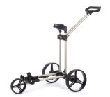 Flat Cat Push 3-Rad Trolley Brushed Silver