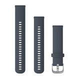 Garmin Uhrenarmband für Approach S40 Granitblau mit Teilen in Silber