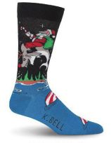 Pieper Santa Shark Black Herren Socken Größe 41-43