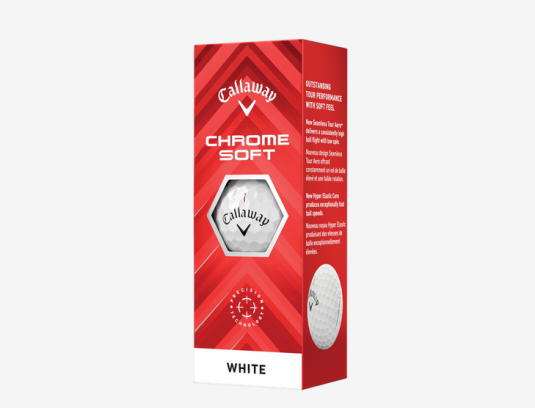 Callaway Chrome Soft Golfbälle 3er Sleeve