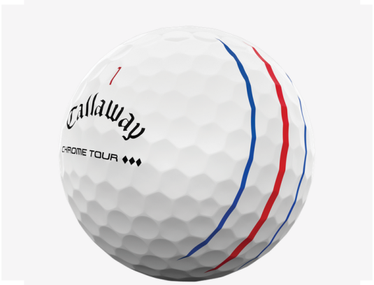 Callaway Chrome Tour Triple Diamond Triple Track Golfbälle 3er Sleeve