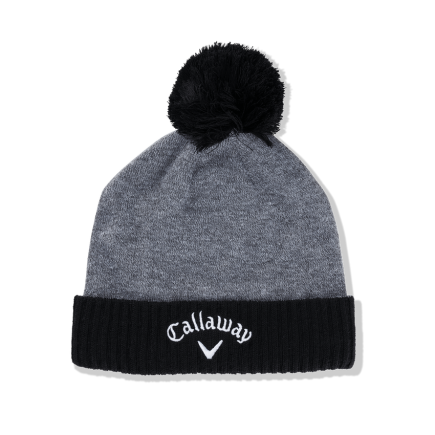 Callaway Tour Authentic Pom Beanie Dunkelgrau-Schwarz