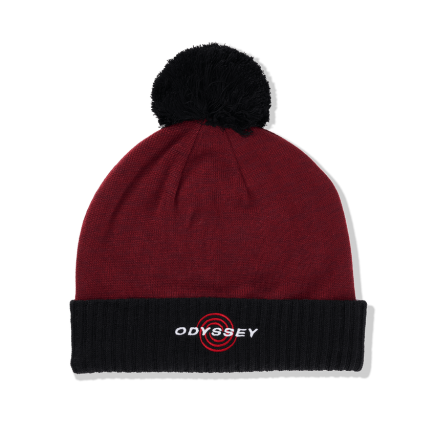 Callaway Tour Authentic Pom Beanie Weinrot-Schwarz