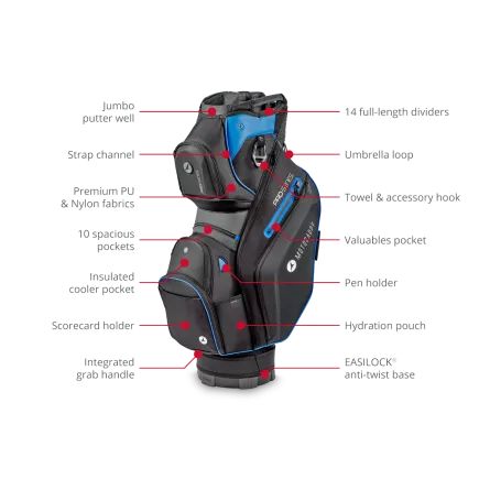 Motocaddy Pro-Series Golf Bag Black