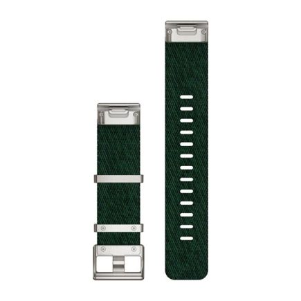 Garmin QUICKFIT Nylon-Armband – Dunkelgruen mit Teilen aus Edelstahl für S60/S62