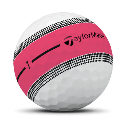 Taylor Made TP5x Stripe Neonrosa Golfbälle Dutzend