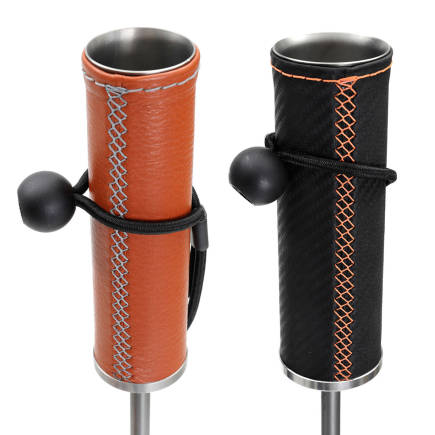 Ticad Schirmhalter mit Leder benäht Orange Ticad Schirmhalter mit Leder benäht Orange